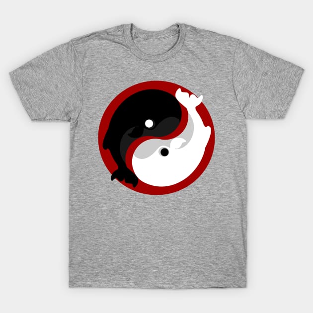 Yin yang whale T-Shirt by shegoran